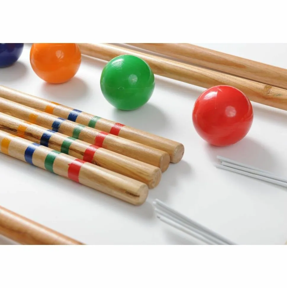 TRADITIONAL GARDEN GAMES - Set de croquet familial en bois