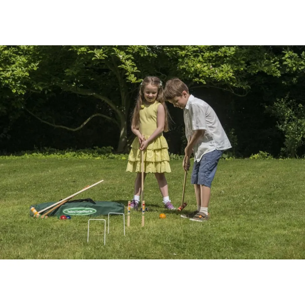 TRADITIONAL GARDEN GAMES - Set de croquet enfant en bois