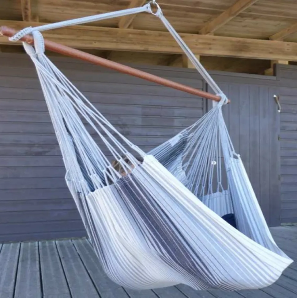 TROPICAL INFLUENCES - Chaise hamac mariposita 3 gris