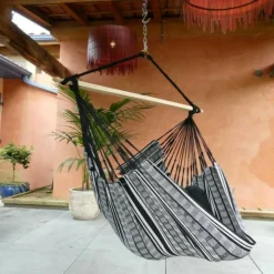TROPICAL INFLUENCES - Chaise hamac poligono noir