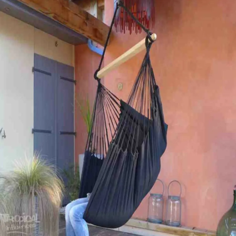 TROPICAL INFLUENCES - Hamac chaise noire