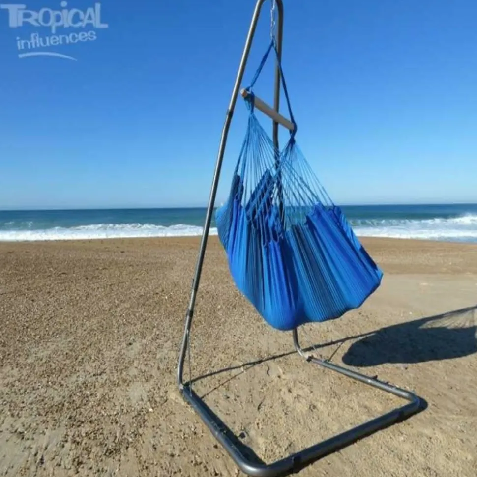 TROPICAL INFLUENCES - Hamac chaise azur xl + support soledad
