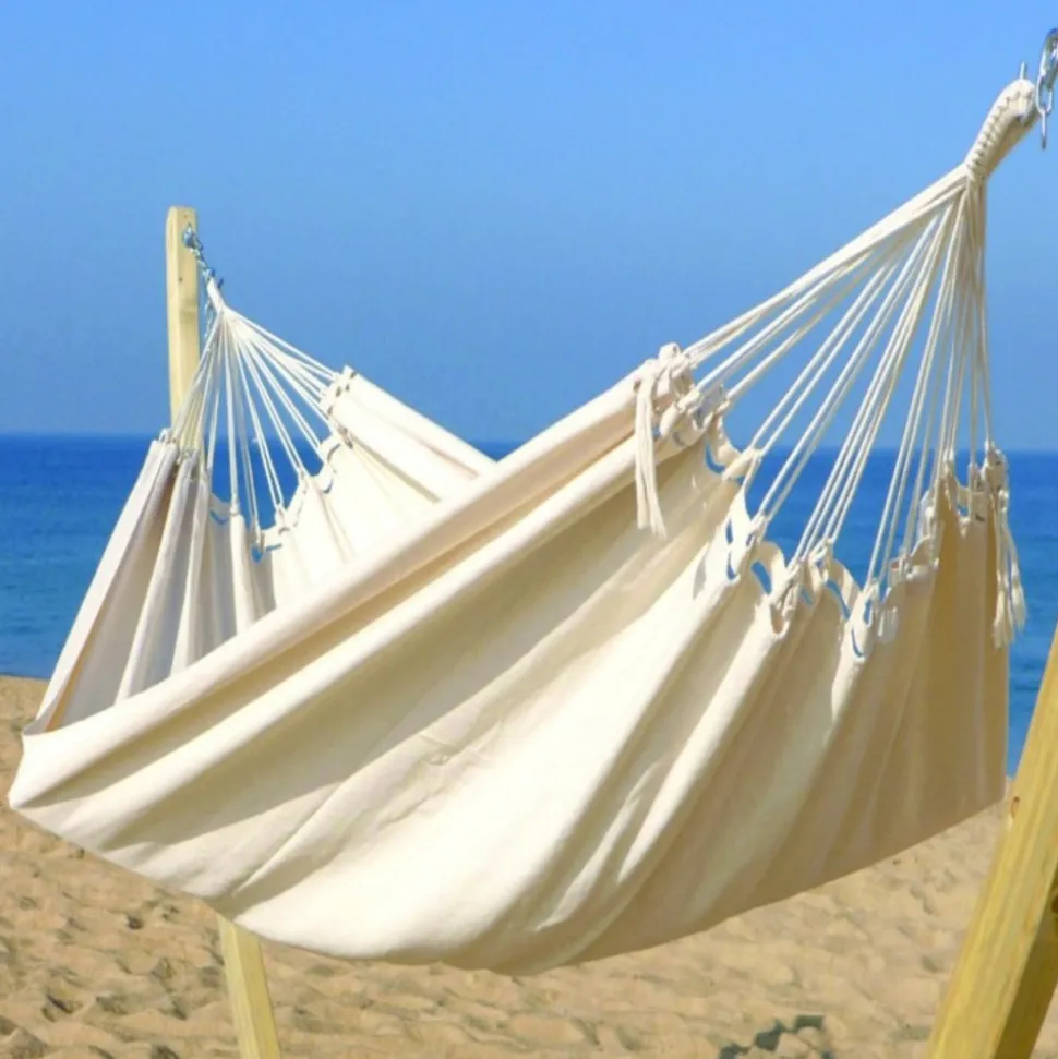 TROPICAL INFLUENCES - Hamac unicolor recycle xl ecru