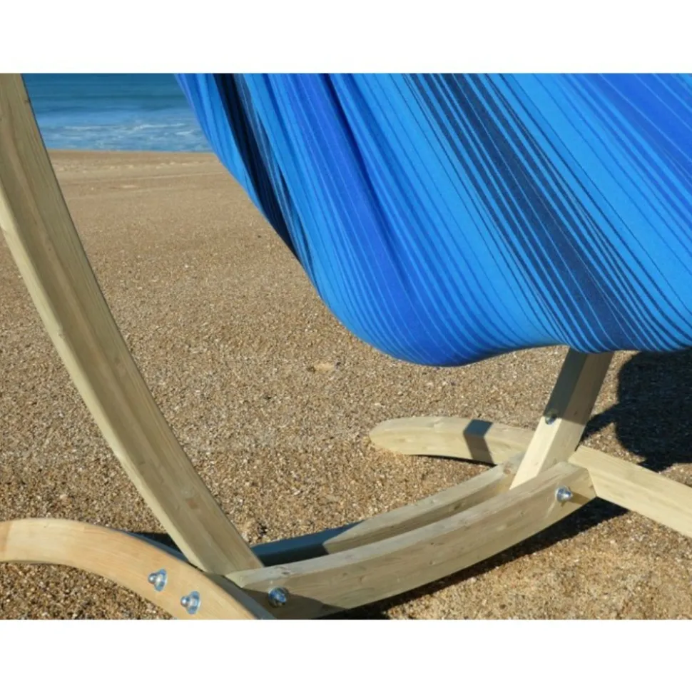TROPICAL INFLUENCES - Hamac chaise azur xl + support paquito