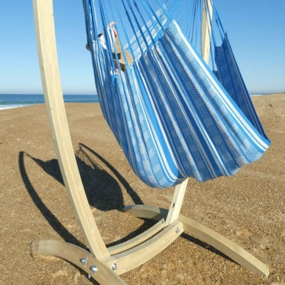 TROPICAL INFLUENCES - Support paquito avec hamac-chaise poligono turquoise xl