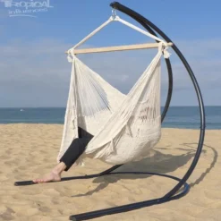 TROPICAL INFLUENCES - Support chaise lunatta avec san blas écru