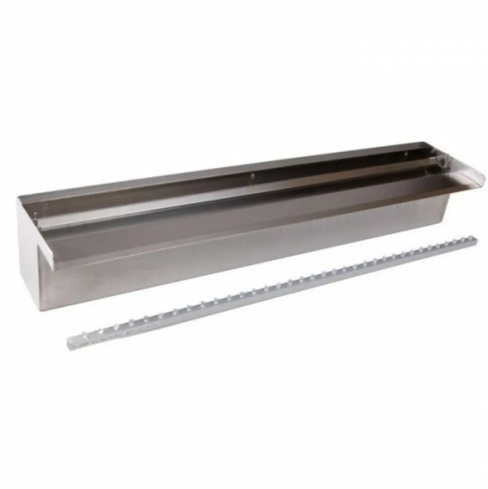 UBBINK - Lame d'eau inox niagara 60 avec éclairage led pour bassin de jardin -