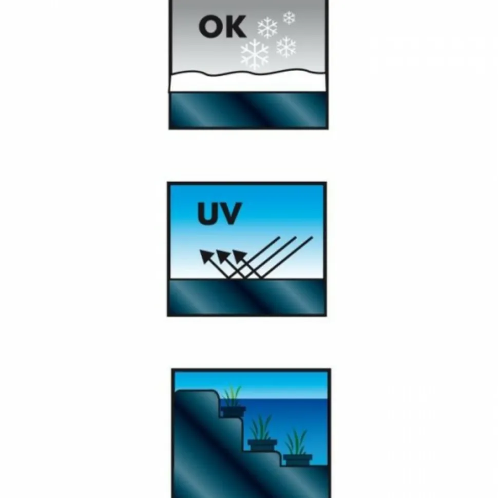 UBBINK - Ubbink bâche pour bassin aqualiner 4x4 m pvc 0,5 mm 1331167 403732