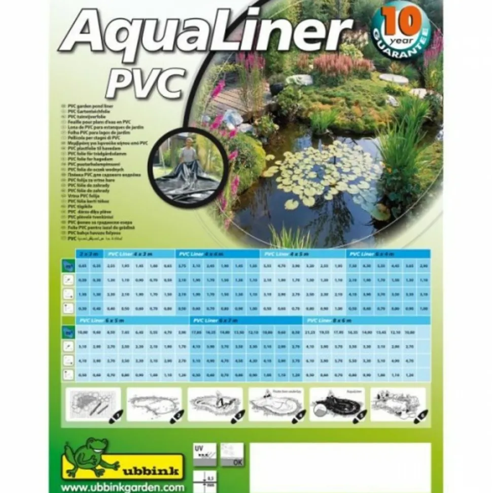 UBBINK - Ubbink bâche pour bassin aqualiner 4x4 m pvc 0,5 mm 1331167 403732