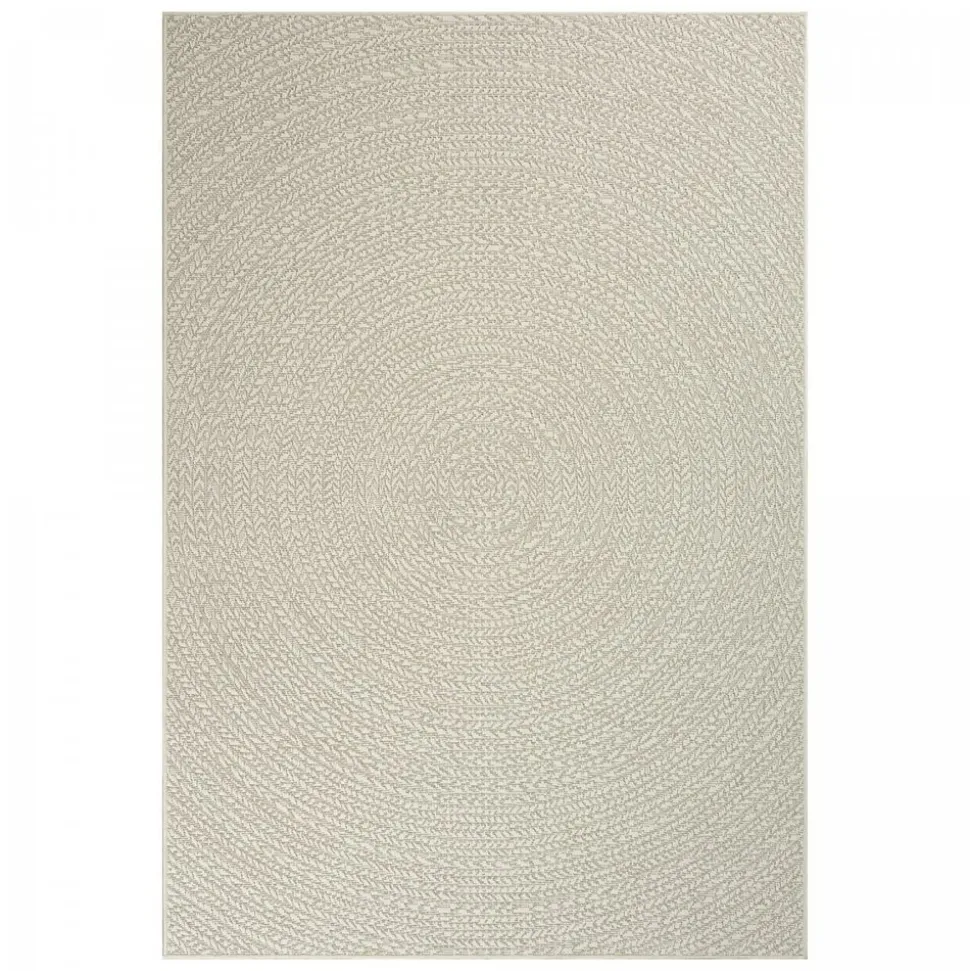 UNAMOURDETAPIS - Tapis extérieur intérieur rond ø80 lyn13 rezy aspect jute motif rond ton sur ton