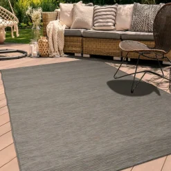 UNAMOURDETAPIS - Tapis extérieur 67x180 tissé kilim marron chinaio