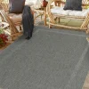 UNAMOURDETAPIS - Tapis extérieur 80x200 tissé kilim gris squarext