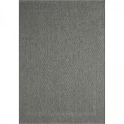 UNAMOURDETAPIS - Tapis extérieur 80x200 tissé kilim gris squarext