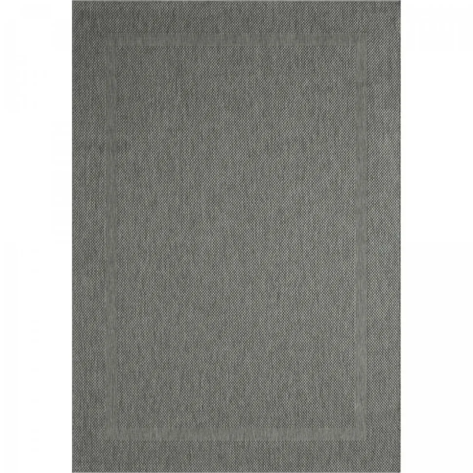 UNAMOURDETAPIS - Tapis extérieur 80x200 tissé kilim gris squarext
