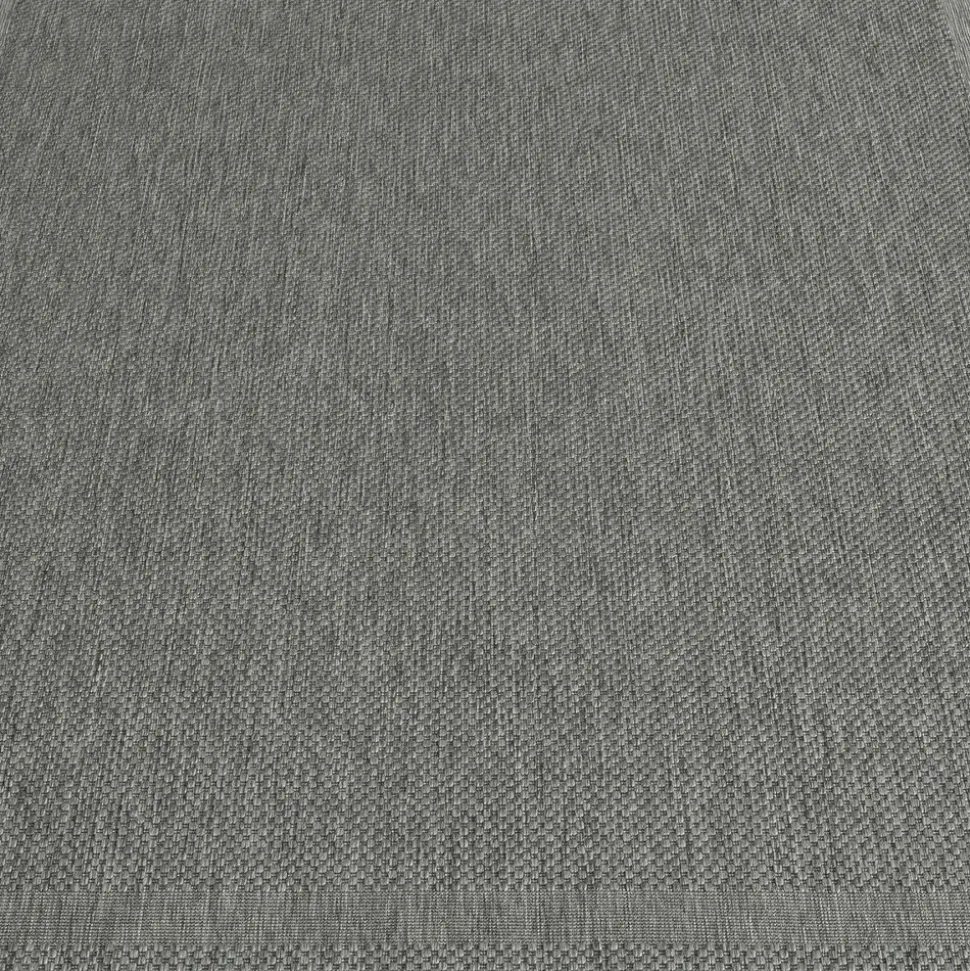 UNAMOURDETAPIS - Tapis extérieur 80x200 tissé kilim gris squarext