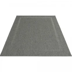 UNAMOURDETAPIS - Tapis extérieur 80x200 tissé kilim gris squarext