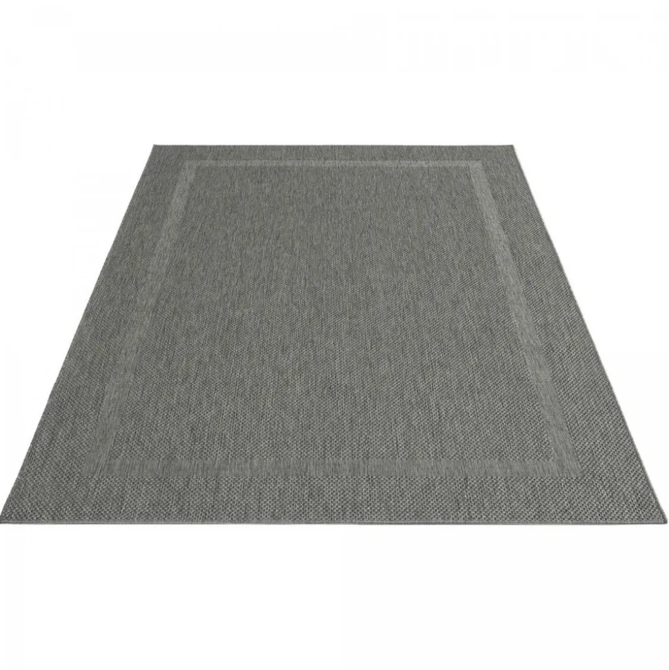 UNAMOURDETAPIS - Tapis extérieur 80x200 tissé kilim gris squarext