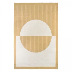 UNAMOURDETAPIS - Tapis extérieur, kilim reversible 160x230 lyn2 aq reversible jaune