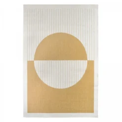 UNAMOURDETAPIS - Tapis extérieur, kilim reversible 200x290 lyn2 aq reversible jaune
