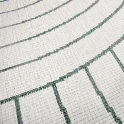 UNAMOURDETAPIS - Tapis extérieur, kilim reversible 120x170 lyn2 u reversible vert et crème