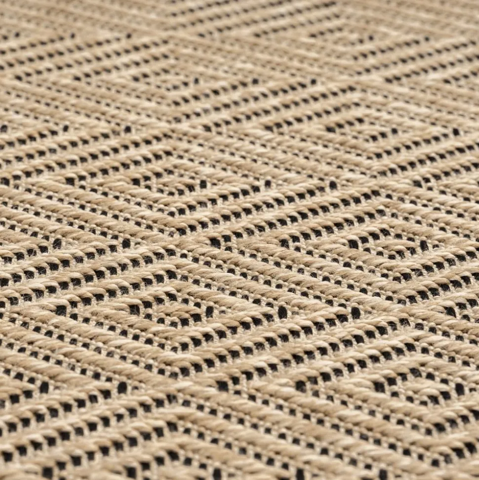 UNAMOURDETAPIS - Tapis extérieur intérieur 80x150 lyn13 rezy aspect jute ton sur ton