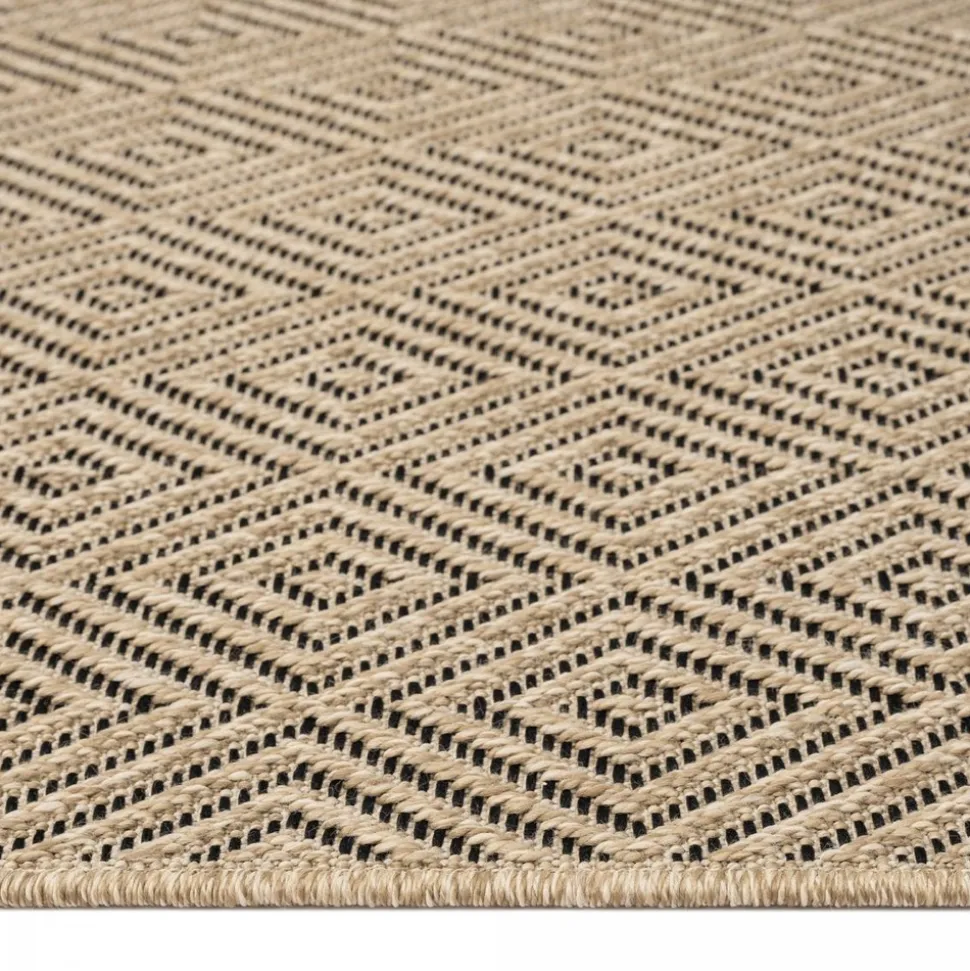 UNAMOURDETAPIS - Tapis extérieur intérieur 80x150 lyn13 rezy aspect jute ton sur ton