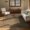 UNAMOURDETAPIS - Tapis extérieur intérieur 200x290 lyn13 reza aspect jute motif feuilles