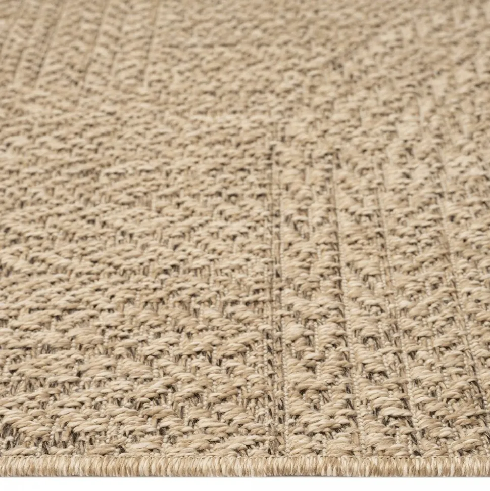 UNAMOURDETAPIS - Tapis extérieur intérieur 240x340 lyn13 reza aspect jute motif arc-en-ciel ton sur ton