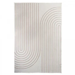 UNAMOURDETAPIS - Tapis extérieur, kilim reversible 200x290 an reversible terracota et crème
