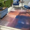 UNAMOURDETAPIS - Tapis extérieur 155x230 tissé kilim ocre et marron homar