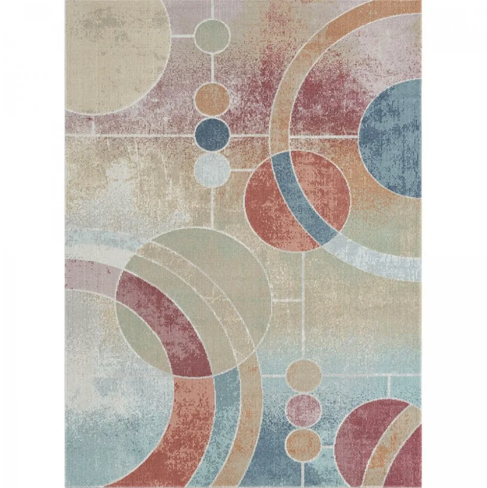 UNAMOURDETAPIS - Tapis extérieur 120x160 tissé kilim vert et bleu soyeux a