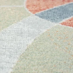 UNAMOURDETAPIS - Tapis extérieur 120x160 tissé kilim vert et bleu soyeux a