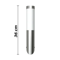 VIDAXL - Applique murale d'extérieur 2 pcs acier inoxydable