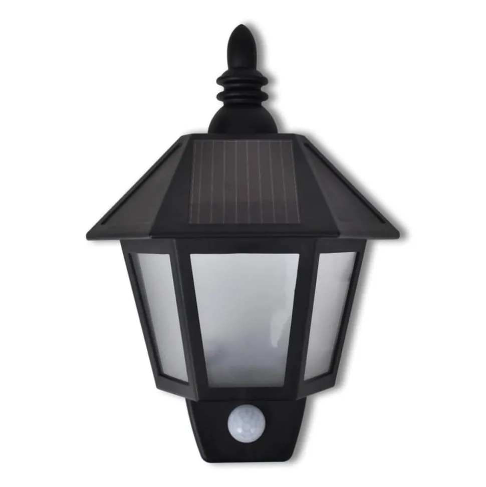 VIDAXL - Applique murale solaire avec capteur de mouvement
