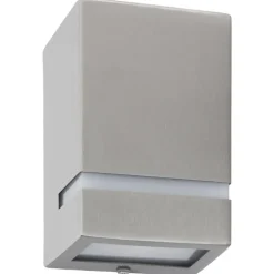 VIDAXL - Appliques murales d'extérieur 2 pcs 35 w argenté rectangulaire