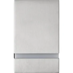 VIDAXL - Appliques murales d'extérieur 2 pcs 35 w argenté rectangulaire