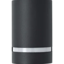 VIDAXL - Appliques murales d'extérieur 2 pcs 35 w noir demi-rond