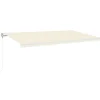 VIDAXL - Auvent automatique avec capteur de vent et led 600x300 cm crème