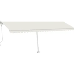 VIDAXL - Auvent automatique avec capteur de vent et led 600x300 cm crème