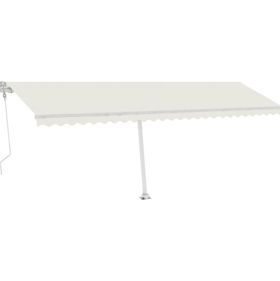VIDAXL - Auvent automatique avec capteur de vent et led 600x300 cm crème