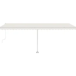 VIDAXL - Auvent automatique avec capteur de vent et led 600x300 cm crème