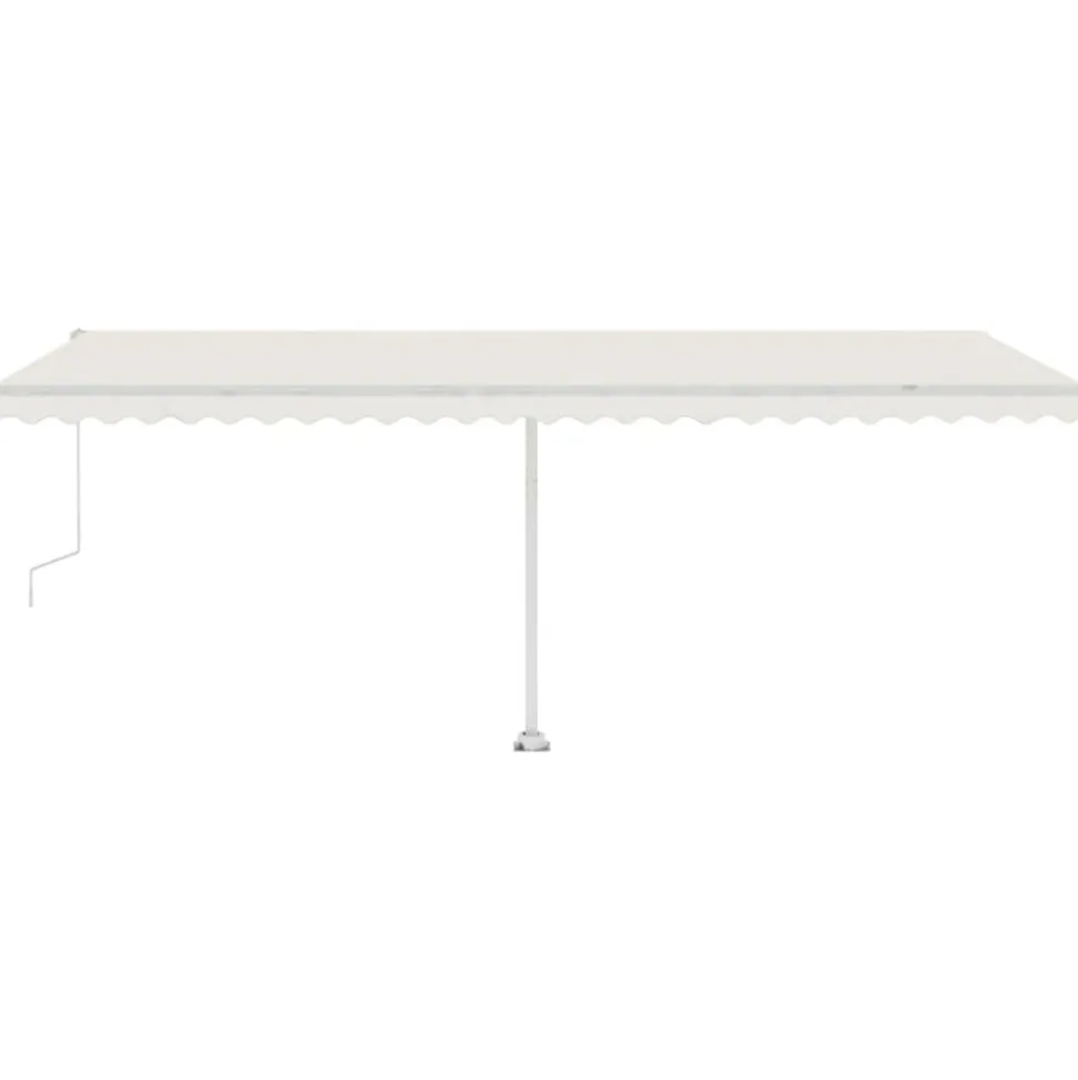 VIDAXL - Auvent automatique avec capteur de vent et led 600x300 cm crème
