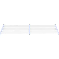 VIDAXL - Auvent de porte gris et transparent 239x90 cm polycarbonate