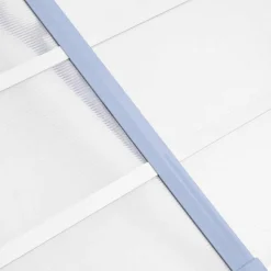 VIDAXL - Auvent de porte gris et transparent 239x90 cm polycarbonate
