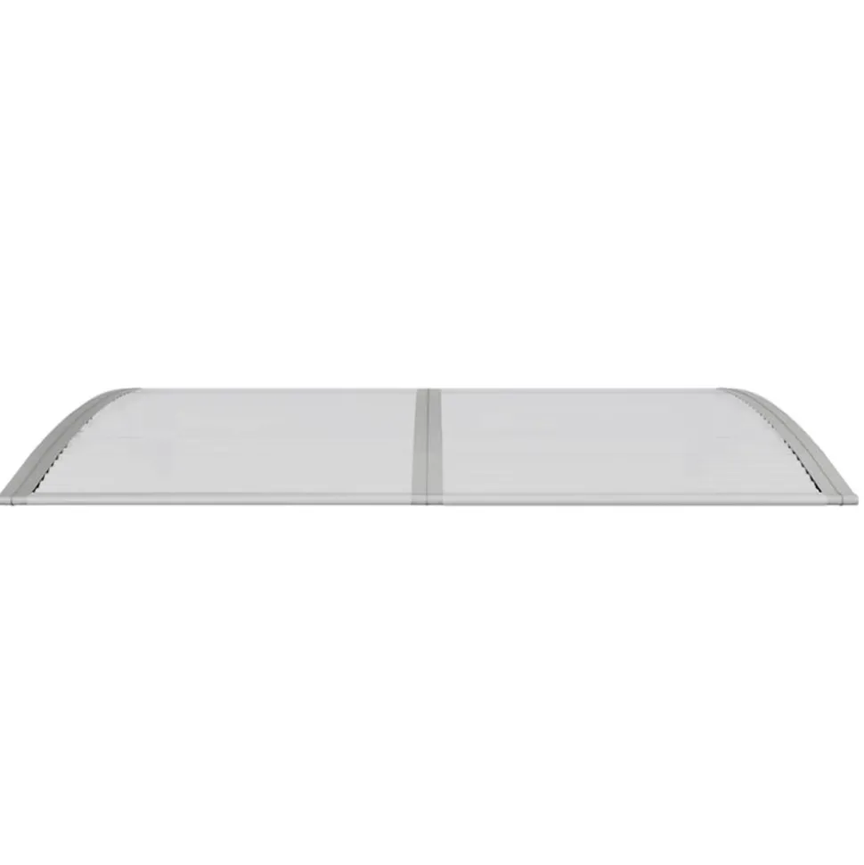 VIDAXL - Auvent de porte gris 150x100 cm polycarbonate