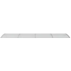 VIDAXL - Auvent de porte gris et transparent 350x75 cm polycarbonate