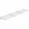 VIDAXL - Auvent de porte gris et transparent 358,5x90 cm polycarbonate