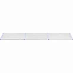 VIDAXL - Auvent de porte gris et transparent 358,5x90 cm polycarbonate