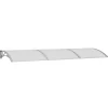 VIDAXL - Auvent de porte gris 300x100 cm polycarbonate