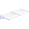 VIDAXL - Auvent de porte gris et transparent 199x90 cm polycarbonate